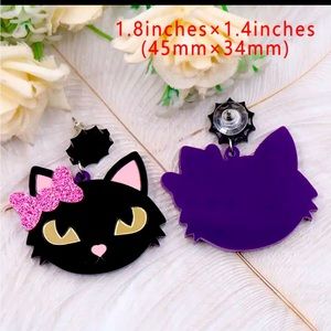 New Halloween Ghost Earrings Cute Acrylic Handmade Jewelry